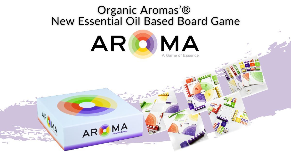 Organic Aromas New Essential Oil Based Board Game - Aroma Game of Essence