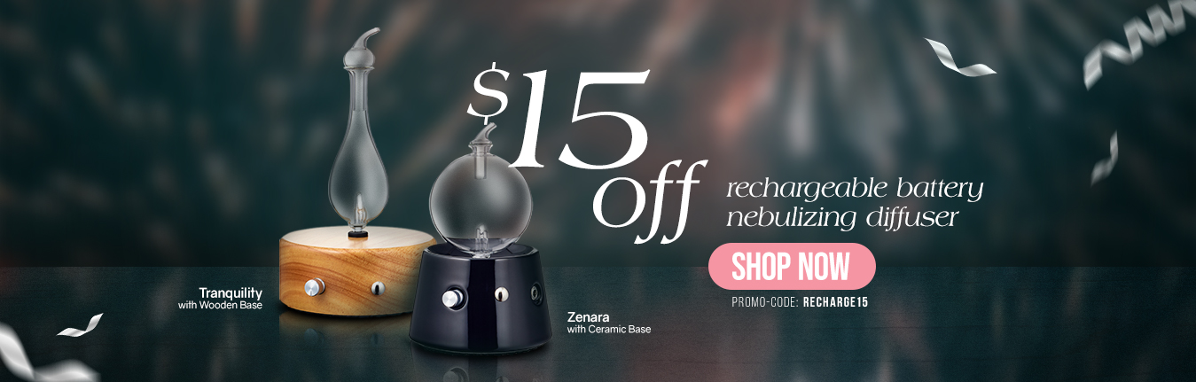 $15 Off the New Rechargeable Nebulizing Diffuser